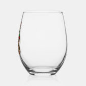 スロスクリスマスメリースロスマススロス恋人ギフト ステムなしワイングラス (右)