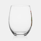 スロスクリスマスメリースロスマススロス恋人ギフト ステムなしワイングラス (左)