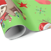 スロスクリスマスラッピング紙 ラッピングペーパー (ロールコーナー)