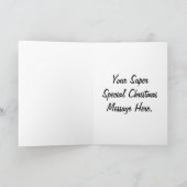 スロスサンタチルアウトはクリスマス シーズンカード (内部)