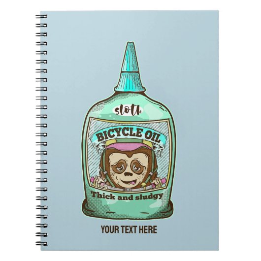 スロススロー自転車油 ノートブック (正面)