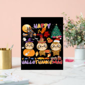 スロスハッピーハロサンクスマスハローウィーンサンクセグ アクリルサイン (ウェディング)