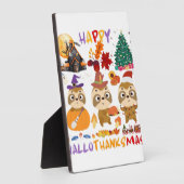 スロスハッピーハロサンクスマスハローウィーンサンクセグ フォトプラーク (側面)