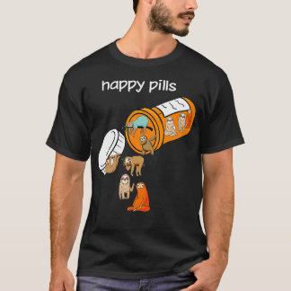 スロスハッピーピルズメディシンおもしろいボトルスロスラブ Tシャツ