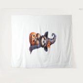 スロスハロウィンクラシック服Tシャツ タペストリー (正面(横))