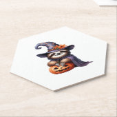 スロスハロウィンクラシック服Tシャツ ペーパーコースター (アングル)