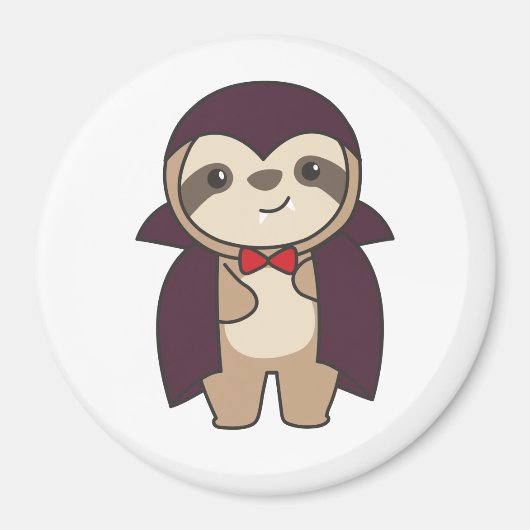 スロスハロウィーンかわいい悪魔の吸血鬼の衣装 マグネット (正面)