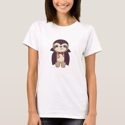 スロスハロウィーンかわいい悪魔の吸血鬼の衣装 Tシャツ (正面)
