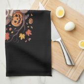 スロスハロウィーンの日オーバーサイズTシャツ キッチンタオル (四つ折り)