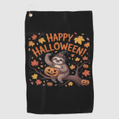 スロスハロウィーンの日オーバーサイズTシャツ ゴルフタオル (正面)