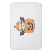 スロスハロウィーンカボチャこうもりの衣装 バスマット (正面縦)