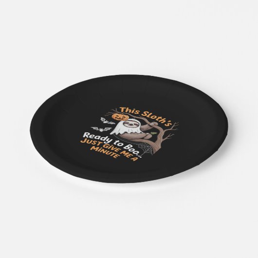 スロスハロウィーンスロッツキュートこうもりヴァンパイアエッセンシャル ペーパープレート (アングル)