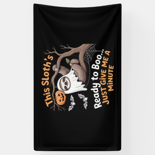 スロスハロウィーンスロッツキュートこうもりヴァンパイアエッセンシャル 横断幕 (縦)