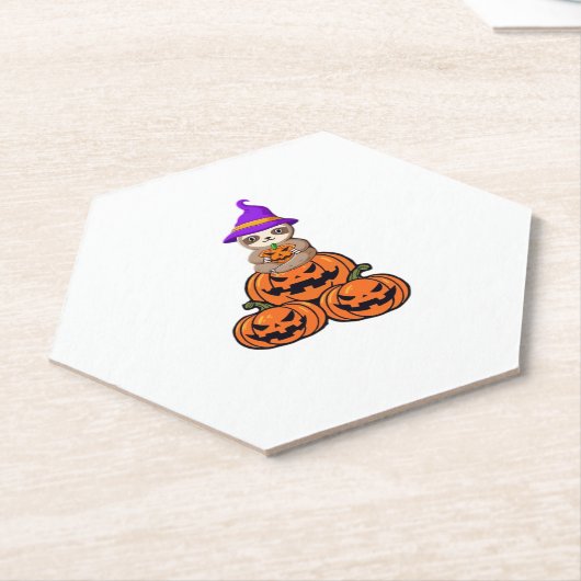 スロスハロウィーンプレミアムTシャツ ペーパーコースター (アングル)