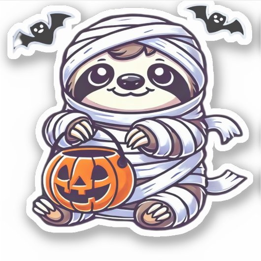 スロスハロウィーンミイムキッズウィメンズスロスクラシック シール (正面)