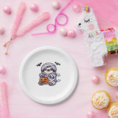 スロスハロウィーンミイムキッズウィメンズスロスクラシック ペーパープレート (パーティー)