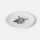 スロスハロウィーンミイムキッズウィメンズスロスクラシック ペーパープレート (アングル)