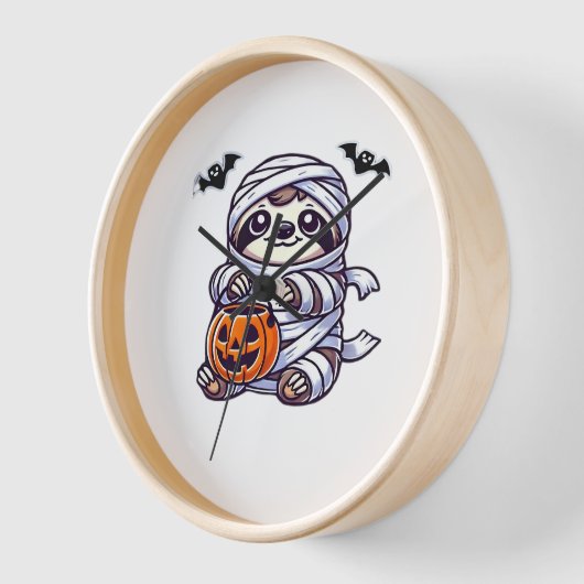 スロスハロウィーンミイムキッズウィメンズスロスクラシック 壁時計 (傾斜)