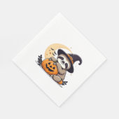 スロスハロウィーンモチーフクラシックかわいいTシャツ スタンダードランチョンナプキン (角)