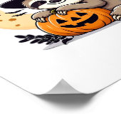 スロスハロウィーンモチーフクラシックかわいいTシャツ ポスター (角)