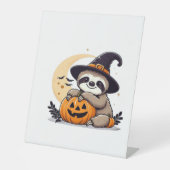 スロスハロウィーンモチーフクラシックかわいいTシャツ 台座サイン (正面)