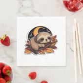 スロスパンプキンハロウィーンステックラシックカースタイル2T- スタンダードランチョンナプキン (インサイチュ)