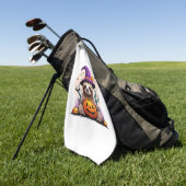 スロスピンクハットハロウィーン ゴルフタオル (グリーン)