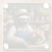 スロスフローリスト ガラスコースター (裏面)