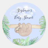 スロスブルーベビーシャワー ラウンドシール (正面)