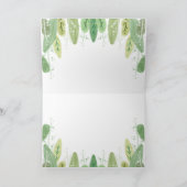 スロスベビーガールシャワージャングルテーマ サンキューカード (内部)