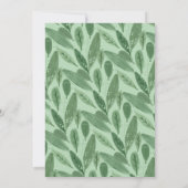 スロスベビーガールバーチャルシャワージャングルテーマ 招待状 (裏面)