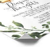 スロスベビーシャワーおむつ思考サイン ポスター (角)