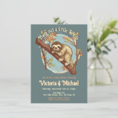 スロスベビーシャワーウッドカット 招待状 (スタンド正面)