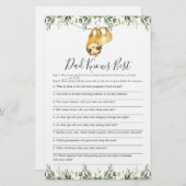 スロスベビーシャワーパパがゲームを最高の知っている (正面/裏面)