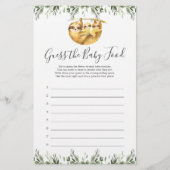 スロスベビーシャワーベビー食べ物ゲームを推測 (正面)