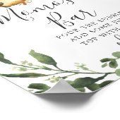 スロスベビーシャワーミモザバー標識 ポスター (角)