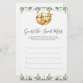 スロスベビーシャワー甘い混乱ゲームを推測 (正面/裏面)