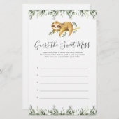 スロスベビーシャワー甘い混乱ゲームを推測 (正面/裏面)