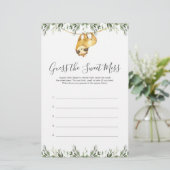 スロスベビーシャワー甘い混乱ゲームを推測 (スタンド正面)