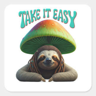 スロスボホヒッピーカスタムパーソナライズされたヒッピー スクエアシール