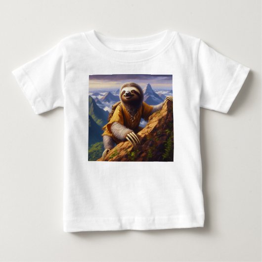 スロスマウンテン登山 ベビーTシャツ (正面)