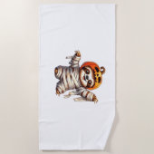 スロスミイマハロウィンクラシックのTシャツ ビーチタオル (正面)