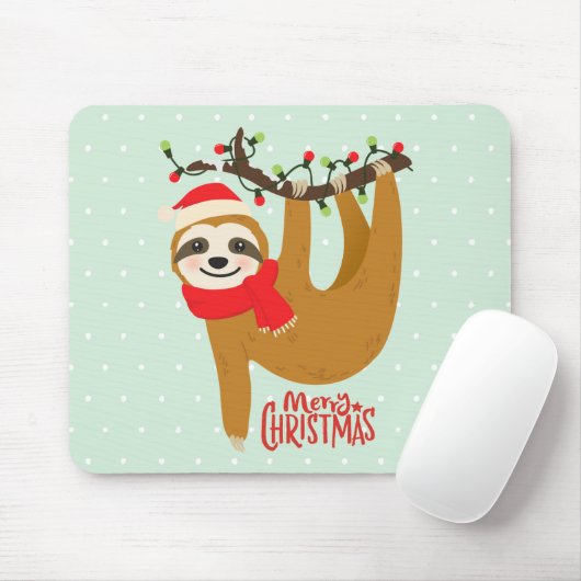 スロスメリークリスマスキュートフェスティバルホリデーアニマル マウスパッド (マウス)