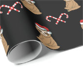 スロスメリーマス |かわいいサンタクロース・スロース ラッピングペーパー (ロールコーナー)