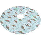 スロスメリーマス ブラッシュドポリエステルツリースカート (アングル)