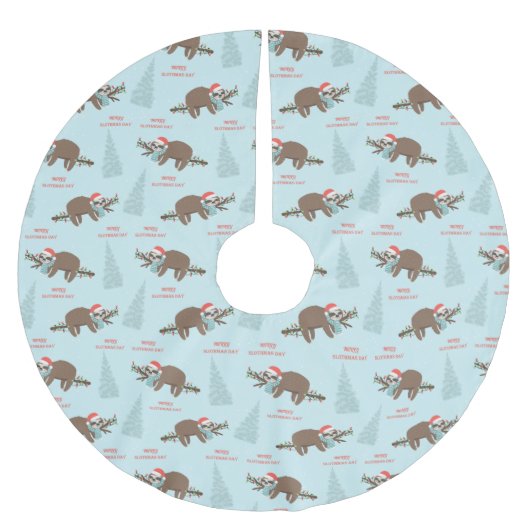 スロスメリーマス ブラッシュドポリエステルツリースカート (正面)