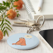 スロスヨガスロスおもしろい恋人 キーホルダー (側面)