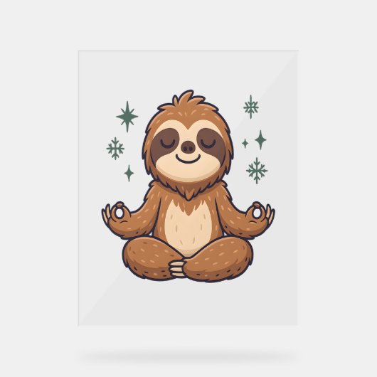 スロスヨガスロース アクリルサイン (正面)