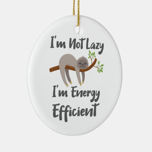 スロスライフ怠け愛好家ではない怠惰なエネルギー効率 セラミックオーナメント (右)