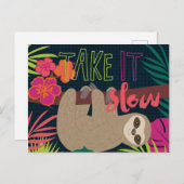 スロスライフ – ゆっくり ポストカード (正面/裏面)